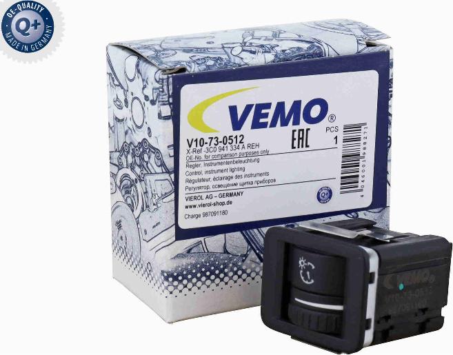 Vemo V10-73-0512 - Regolatore, Illuminazione strumenti www.autoricambit.com