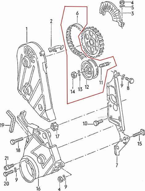 VW N 011 133 7 - Kit cinghie dentate www.autoricambit.com