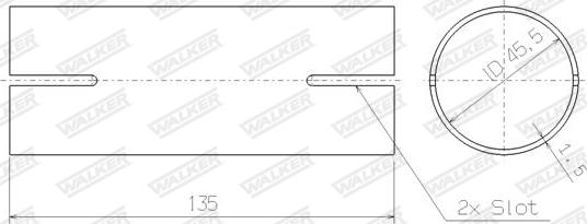 Walker 82463 - Connettore tubi, Imp. gas scarico www.autoricambit.com