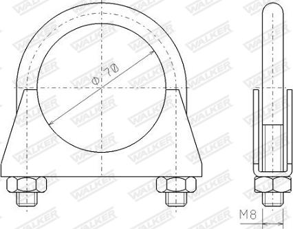 Walker 82315 - Connettore tubi, Imp. gas scarico www.autoricambit.com