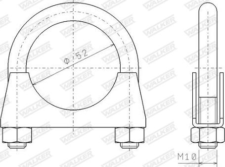 Walker 82325 - Connettore tubi, Imp. gas scarico www.autoricambit.com