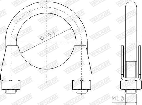 Walker 82326 - Connettore tubi, Imp. gas scarico www.autoricambit.com