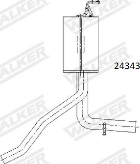 Walker 24343 - Silenziatore posteriore www.autoricambit.com