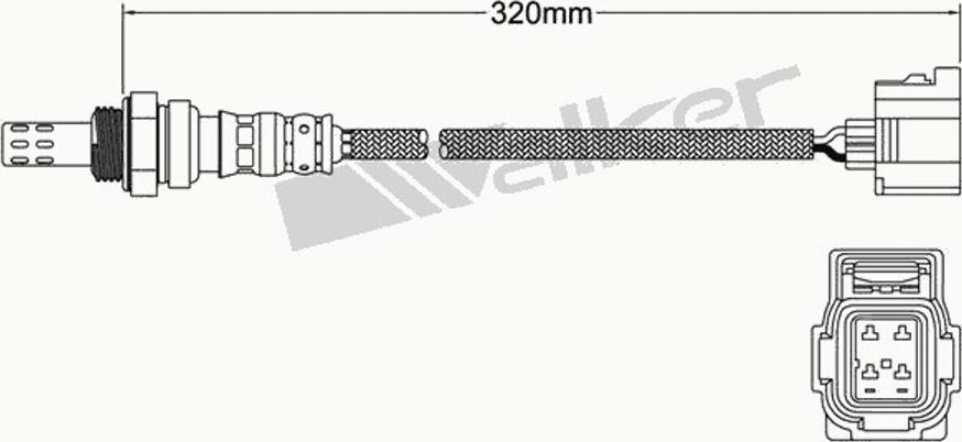 Walker 25024345 - Sonda lambda www.autoricambit.com