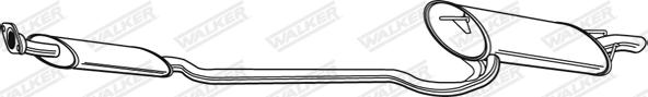 Walker 21871 - Silenziatore posteriore www.autoricambit.com