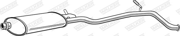 Walker 22369 - Silenziatore centrale www.autoricambit.com