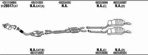 Walker ADK014588A - Impianto gas scarico www.autoricambit.com