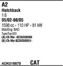 Walker ADK016679 - Impianto gas scarico www.autoricambit.com