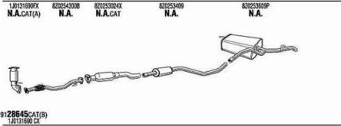 Walker ADK016679 - Impianto gas scarico www.autoricambit.com