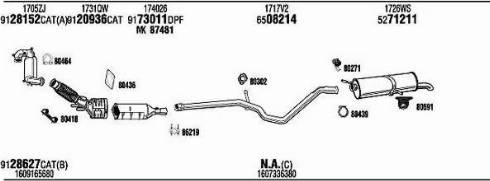 Walker CIK018338BB - Impianto gas scarico www.autoricambit.com