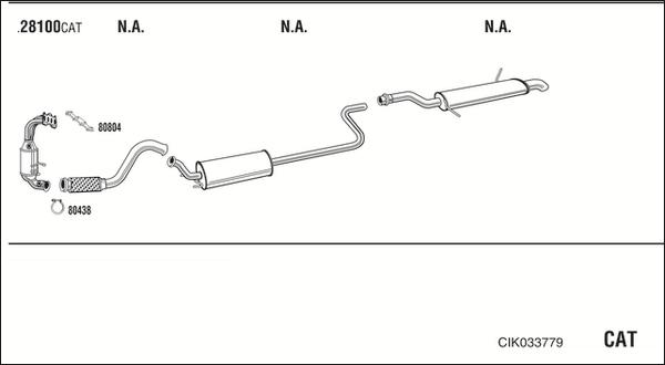 Walker CIK033779 - Impianto gas scarico www.autoricambit.com