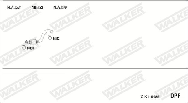 Walker CIK119485 - Impianto gas scarico www.autoricambit.com