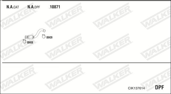 Walker CIK137614 - Impianto gas scarico www.autoricambit.com