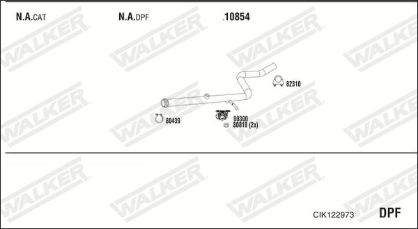 Walker CIK122973 - Impianto gas scarico www.autoricambit.com