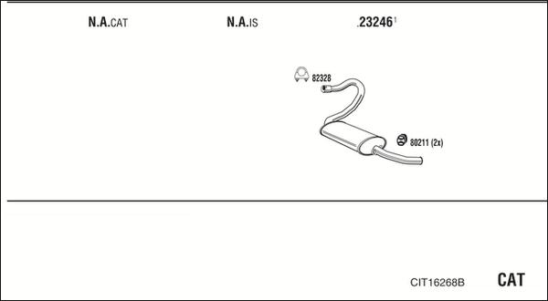 Walker CIT16268B - Impianto gas scarico www.autoricambit.com