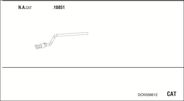 Walker DCK058612 - Impianto gas scarico www.autoricambit.com