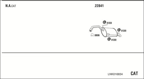 Walker LNK016834 - Impianto gas scarico www.autoricambit.com