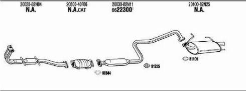 Walker NI65070 - Impianto gas scarico www.autoricambit.com