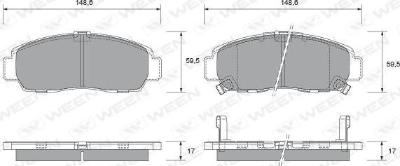 Blue Print ADH24259 - Kit pastiglie freno, Freno a disco www.autoricambit.com