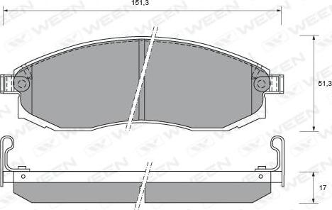 Blue Print 572495B - Kit pastiglie freno, Freno a disco www.autoricambit.com