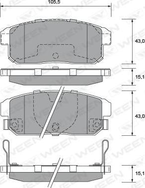 HELLA 8DB 355 033-321 - Kit pastiglie freno, Freno a disco www.autoricambit.com