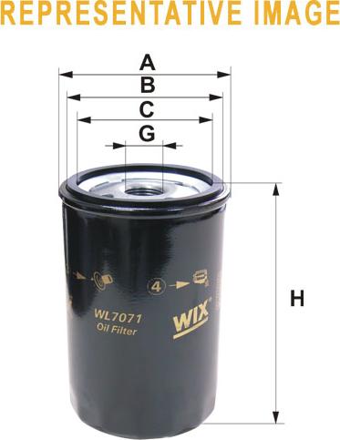 WIX Filters WL7250 - Filtro olio www.autoricambit.com