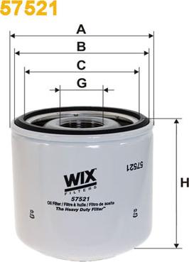 WIX Filters 57521 - Filtro olio www.autoricambit.com