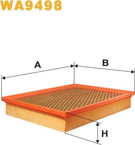 WIX Filters WA9498 - Filtro aria www.autoricambit.com