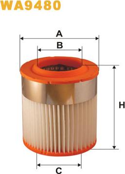 WIXFILTERS WA9480 - Filtro aria www.autoricambit.com