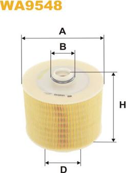 WIX Filters WA9548 - Filtro aria www.autoricambit.com