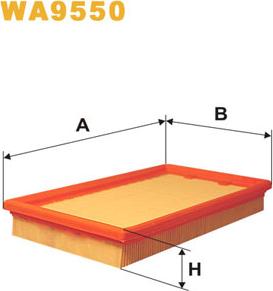 WIX Filters WA9550 - Filtro aria www.autoricambit.com