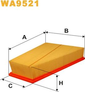 WIX Filters WA9521 - Filtro aria www.autoricambit.com