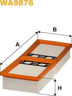 WIX Filters WA9876 - Filtro aria www.autoricambit.com