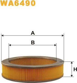 WIX Filters WA6490 - Filtro aria www.autoricambit.com