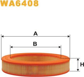 WIX Filters WA6408 - Filtro aria www.autoricambit.com