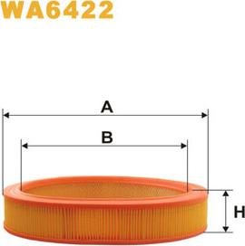 WIX Filters WA6422 - Filtro aria www.autoricambit.com