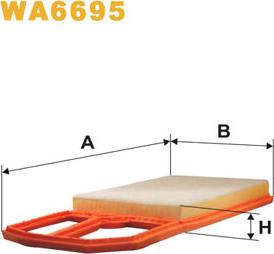 WIX Filters WA6695 - Filtro aria www.autoricambit.com