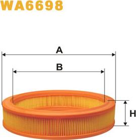 WIX Filters WA6698 - Filtro aria www.autoricambit.com