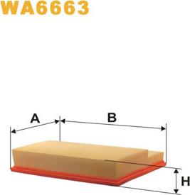 WIX Filters WA6663 - Filtro aria www.autoricambit.com