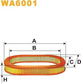 WIX Filters WA6001 - Filtro aria www.autoricambit.com