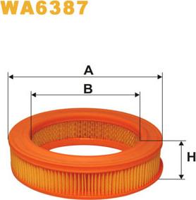 WIX Filters WA6387 - Filtro aria www.autoricambit.com