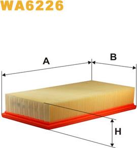 WIX Filters WA6226 - Filtro aria www.autoricambit.com