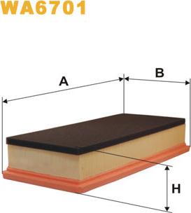 WIX Filters WA6701 - Filtro aria www.autoricambit.com