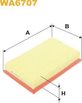 WIX Filters WA6707 - Filtro aria www.autoricambit.com