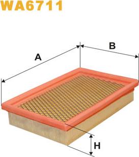 WIX Filters WA6711 - Filtro aria www.autoricambit.com