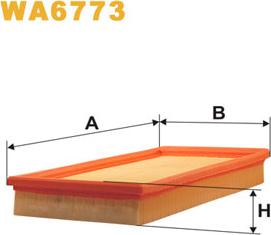 WIX Filters WA6773 - Filtro aria www.autoricambit.com