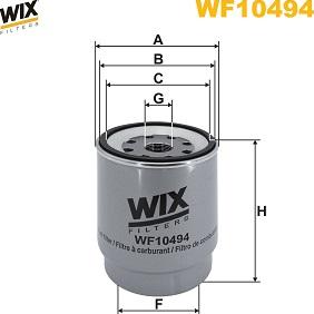 WIX Filters WF10494 - Filtro carburante www.autoricambit.com