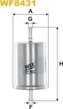 WIX Filters WF8431 - Filtro carburante www.autoricambit.com