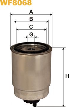 WIX Filters WF8068 - Filtro carburante www.autoricambit.com