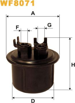 WIX Filters WF8071 - Filtro carburante www.autoricambit.com